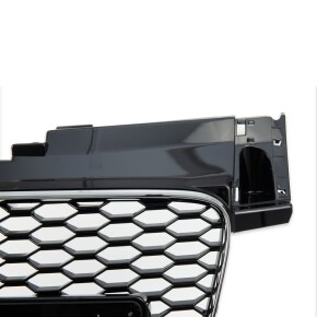 Kühlergrill Waben Grill Schwarz Chrom für Audi TT 8J ab 06-14 RS-Optik