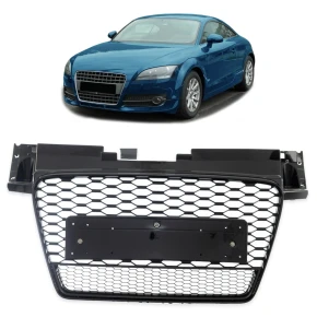 Kühlergrill Waben Grill Schwarz glanz für Audi...