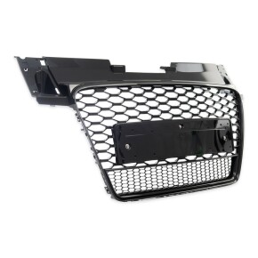 Kühlergrill Waben Grill Schwarz glanz für Audi TT 8J ab 06-14 RS-Optik