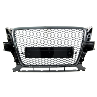 Kühlergrill Waben Grill Schwarz glanz für Audi Q5 (8R) Vorfacelift ab 2008-2012