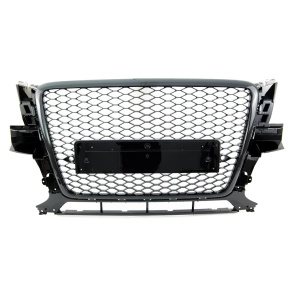 Kühlergrill Waben Grill Schwarz glanz für Audi...