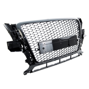 Kühlergrill Waben Grill Schwarz glanz für Audi Q5 (8R) Vorfacelift ab 2008-2012
