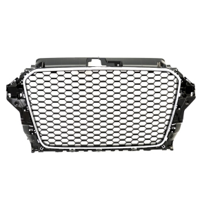 Kühlergrill Wabengrill Chrom Schwarz glanz für Audi A3 (8V) Vorfacelift ab 12-16