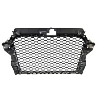 Kühlergrill Wabengrill Chrom Schwarz glanz für Aud
