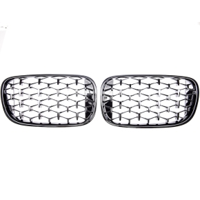 Sport Diamant Kühlergrill Schwarz glanz für BMW 7er G11 G12 Vorfacelift ab 15-19