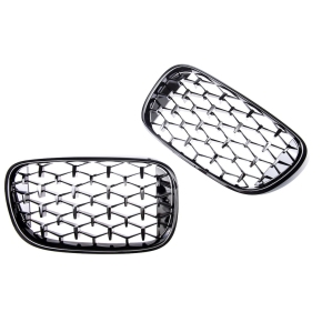 Sport Diamant Kühlergrill Schwarz glanz für BMW 7er G11 G12 Vorfacelift ab 15-19