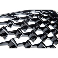 Sport Diamant Kühlergrill Schwarz glanz für BMW 7e