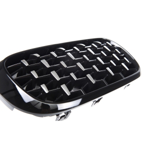 Sport Diamant Kühlergrill Schwarz Chrom für BMW X5 (F15) X6 (F16) ab 2013-2019