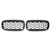 Sport Diamant Kühlergrill Schwarz Chrom für BMW X5