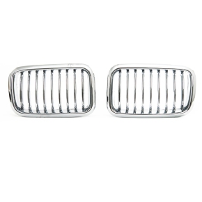 Kühlergrill Grill SET Chrom Einzelsteg für BMW 3er E36 Vorfacelift ab 1991-1996