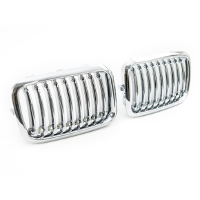 Kühlergrill Grill SET Chrom Einzelsteg für BMW 3er E36 Vorfacelift ab 1991-1996