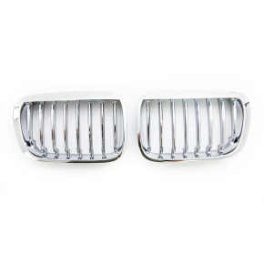  Kühlergrill Grill SET Chrom Einzelsteg für BMW 3er E46 Vorfacelift ab 1998-2001