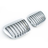  Kühlergrill Grill SET Chrom Einzelsteg für BMW 3e