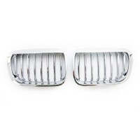  Kühlergrill Grill SET Chrom Einzelsteg für BMW 3e