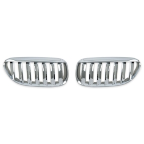  Sport Einzelsteg Kühlergrill Chrom für BMW 6er (E63 E64) ab 2003-2010