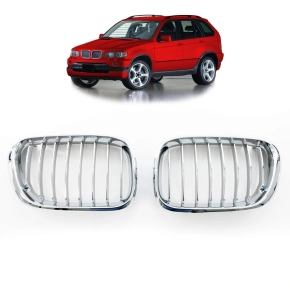 Sport Einzelsteg Kühlergrill Chrom für BMW X5...