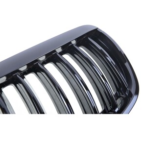 Sport Einzelsteg Kühlergrill Schwarz glanz für BMW X5 (E53) Vorfacelift ab 99-03