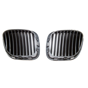 Kühlergrill Grill SET Schwarz glanz Einzelsteg für BMW Z3 (E36) ab 95-02