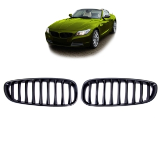 Kühlergrill Grill SET Schwarz matt Einzelsteg für BMW Z4 (E89) ab 09-16