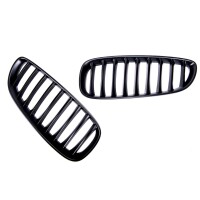 Kühlergrill Grill SET Schwarz matt Einzelsteg für 