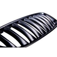 Kühlergrill Grill SET Schwarz matt Einzelsteg für 