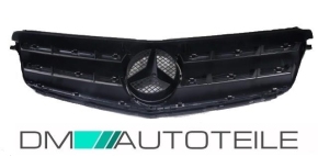Kühlergrill für Mercedes W204 ohne Emblem in Chrom Schwarz 07-11