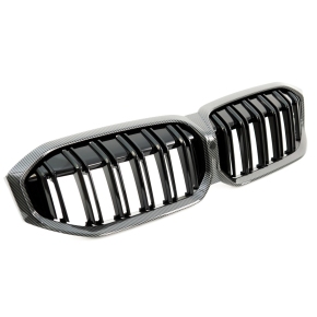 Sport Doppelsteg Kühlergrill Schwarz Carbon für BMW 5er (G30) Facelift ab 20-24