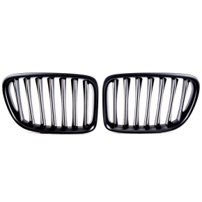Sport Einzelsteg Kühlergrill Schwarz matt für BMW X1 (E84) ab 2009-2015