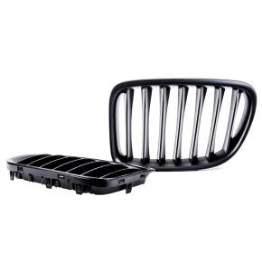 Sport Einzelsteg Kühlergrill Schwarz matt für BMW X1 (E84) ab 2009-2015