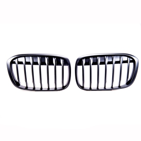 Sport Einzelsteg Kühlergrill Schwarz matt für BMW X1 (F48) Vorfacelift ab 15-19