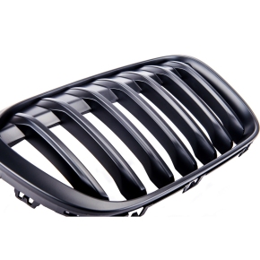 Sport Einzelsteg Kühlergrill Schwarz matt für BMW X1 (F48) Vorfacelift ab 15-19