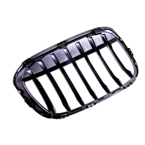 Sport Einzelsteg Kühlergrill Schwarz matt für BMW X1 (F48) Vorfacelift ab 15-19