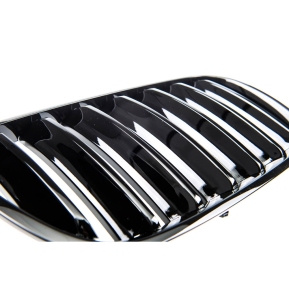 Kühlergrill Grill SET Schwarz glanz Einzelsteg für BMW X3 E83 Facelift ab 06-10