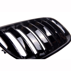 Kühlergrill Grill SET Schwarz glanz Einzelsteg für BMW X5 E53 Facelift ab 03-07