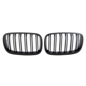 Sport Doppelsteg Kühlergrill Schwarz matt für BMW X5 (E70) X6 (E71) ab 2006-2014