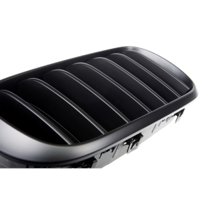 Sport Einzelsteg Kühlergrill Schwarz matt für BMW X5 (F15) X6 (F16) ab 2013-2019