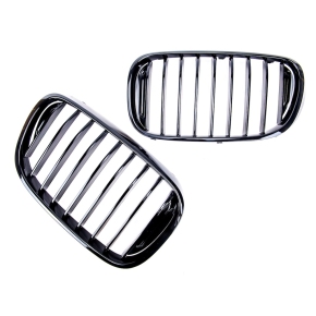 Sport Einzelsteg Kühlergrill Schwarz glanz für BMW 7er (G11 G12) ab 2015-2019