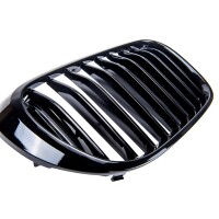 Sport Einzelsteg Kühlergrill Schwarz glanz für BMW