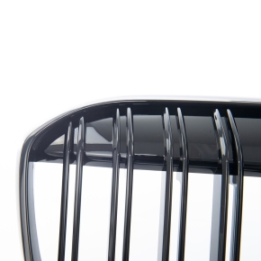  Doppelsteg Kühlergrill SET Schwarz glanz für BMW 7er G11 G12 Facelift ab 19-22