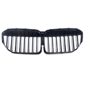  Doppelsteg Kühlergrill SET Schwarz glanz für BMW 7er G11 G12 Facelift ab 19-22