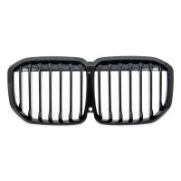 Kühlergrill SET Einzelsteg Schwarz glanz für BMW X