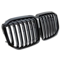 Kühlergrill SET Einzelsteg Schwarz glanz für BMW X