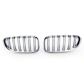 Doppelsteg Kühlergrill SET Chrom Schwarz glanz für BMW 6er F06 F12 ab 2011-2018