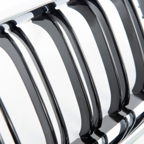 Doppelsteg Kühlergrill SET Chrom Schwarz glanz für BMW 6er F06 F12 ab 2011-2018