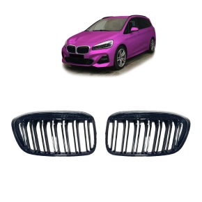 Sport Doppelsteg Kühlergrill Schwarz glanz für...