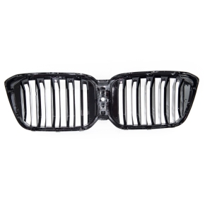 Doppelsteg Kühlergrill SET Schwarz glanz für BMW X3 G01 X4 G02 LCI ab 2021-2025