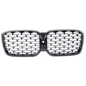 Diamant Kühlergrill SET Schwarz glanz für BMW X3 G01 X4 G02 LCI ab 2021-2025