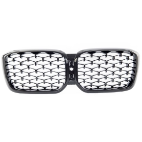 Diamant Kühlergrill SET Schwarz glanz für BMW...