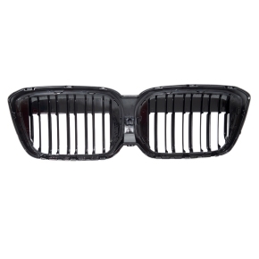 Doppelsteg Kühlergrill SET Schwarz glanz für BMW IX3 G08 ab 2021-2025