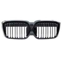 Doppelsteg Kühlergrill SET Schwarz glanz für BMW I